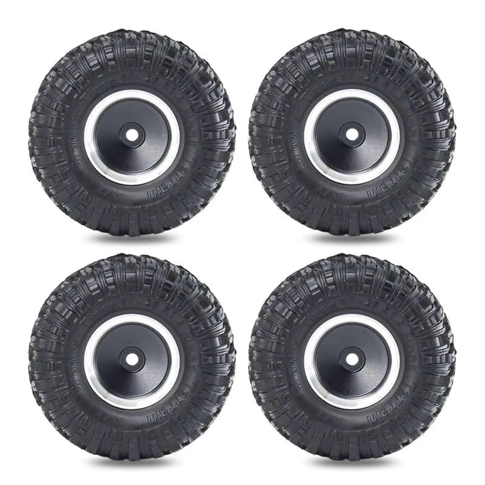 Neumático RC para TRX4M para SCX24 para AX24 para FCX24 1/18 1/24 Juego Ruedas Y Neumáticos Metal Beadlock 55 Mm Y 1 Pulgada Coche RC Crawler Piezas De Actualización Y Accesorios