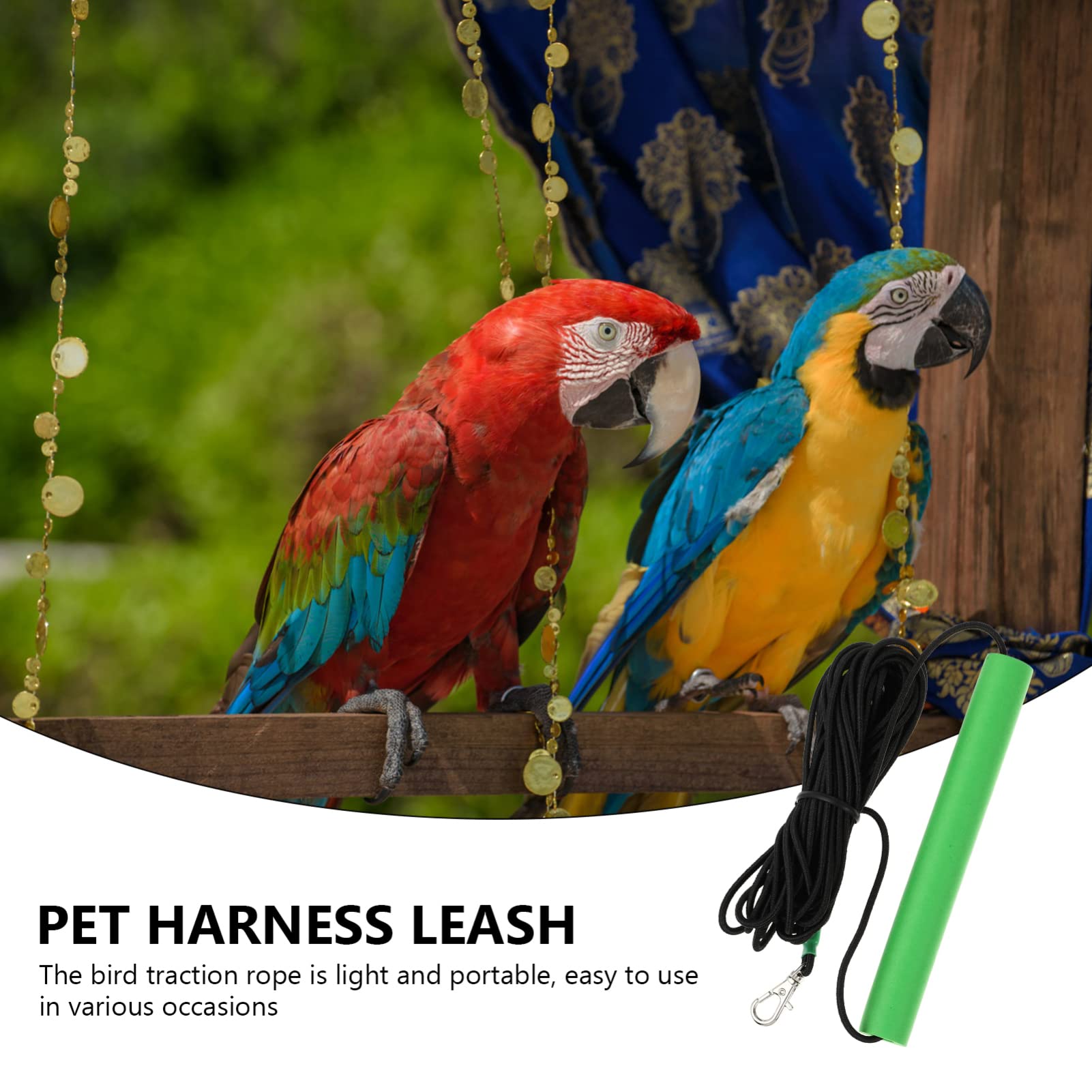 FOMIYES 2piezas Arnés para Aves Cuerda De para y Hamsters para Paseos y Entrenamiento De De