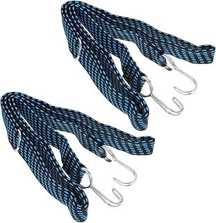 CORHAD Bungee Cord Black Elastic Belt Car Covers for Automobiles Black Bungee Cords 2pcs Motorcycle Bungee Cord Bungee Straps Heavy Duty Adjustable Bungee Cords with Hooks Suitcase Rope