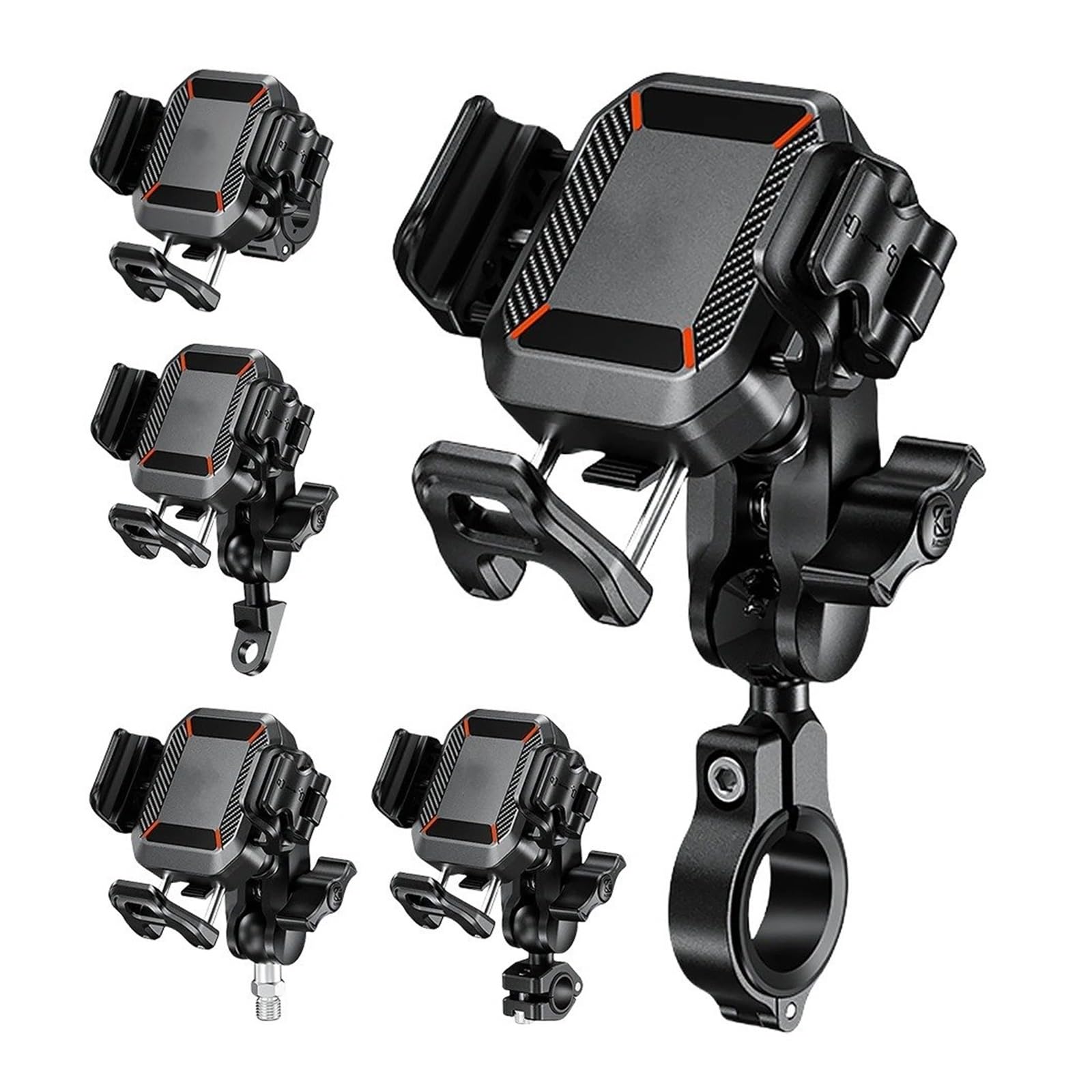 Moto Navigazione GPS Staffa Supporto Navigazione GPS Manubrio Supporto Antivibrazione Bicicletta Elettrica Supporto Per Smartphone Per Motociclette Compatibile Con Fotocamera(Crossbar)