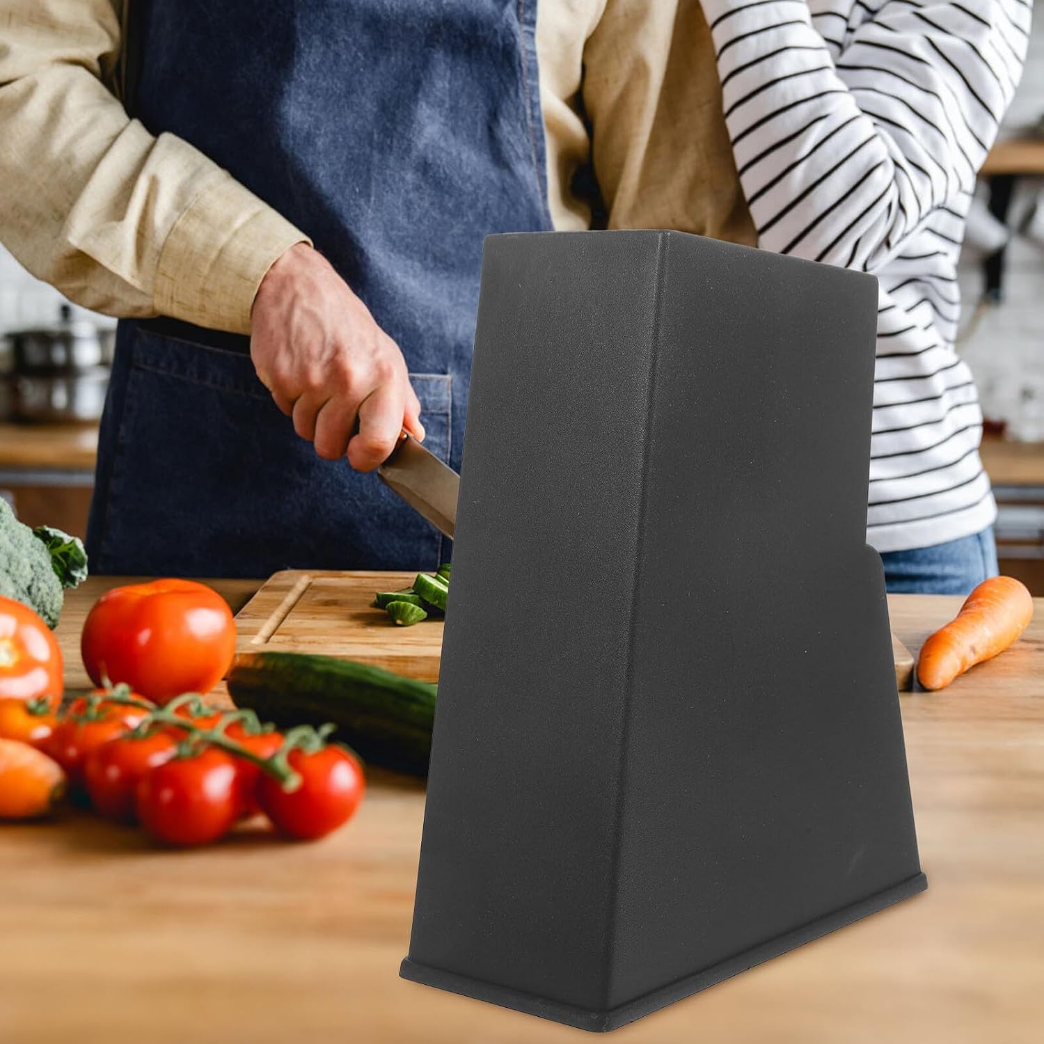 Multipurpose Kitchen Cutter Holder Plastic Storage Rack Organizer Multi-function Kitchen Tool Stand for Countertop Knife Block Holder