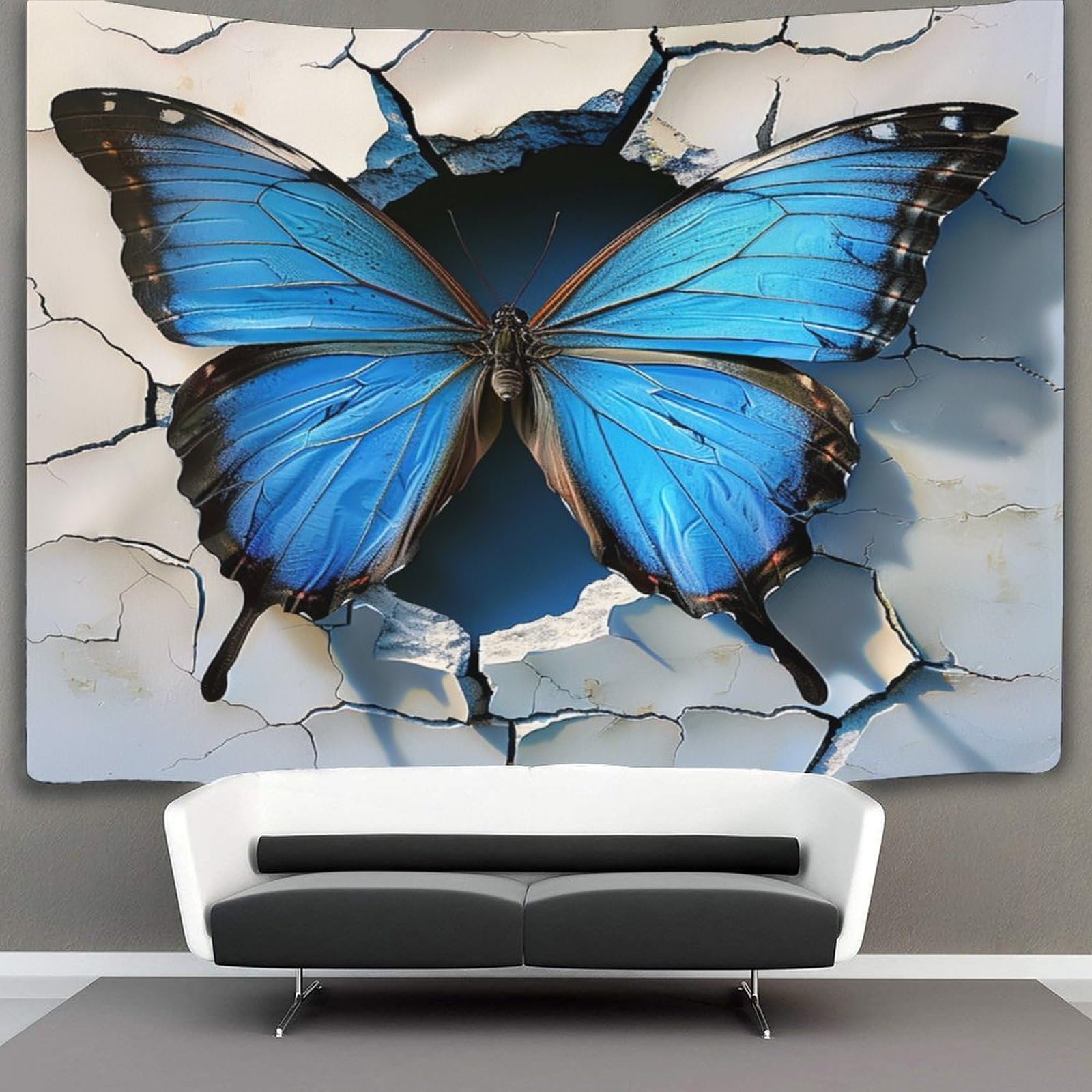 kaiyun Butterfly Tapestry Wall Hanging, for Bedroom Decor Birthday Party Celebration Or Garden Backdrop 70cmx100cm