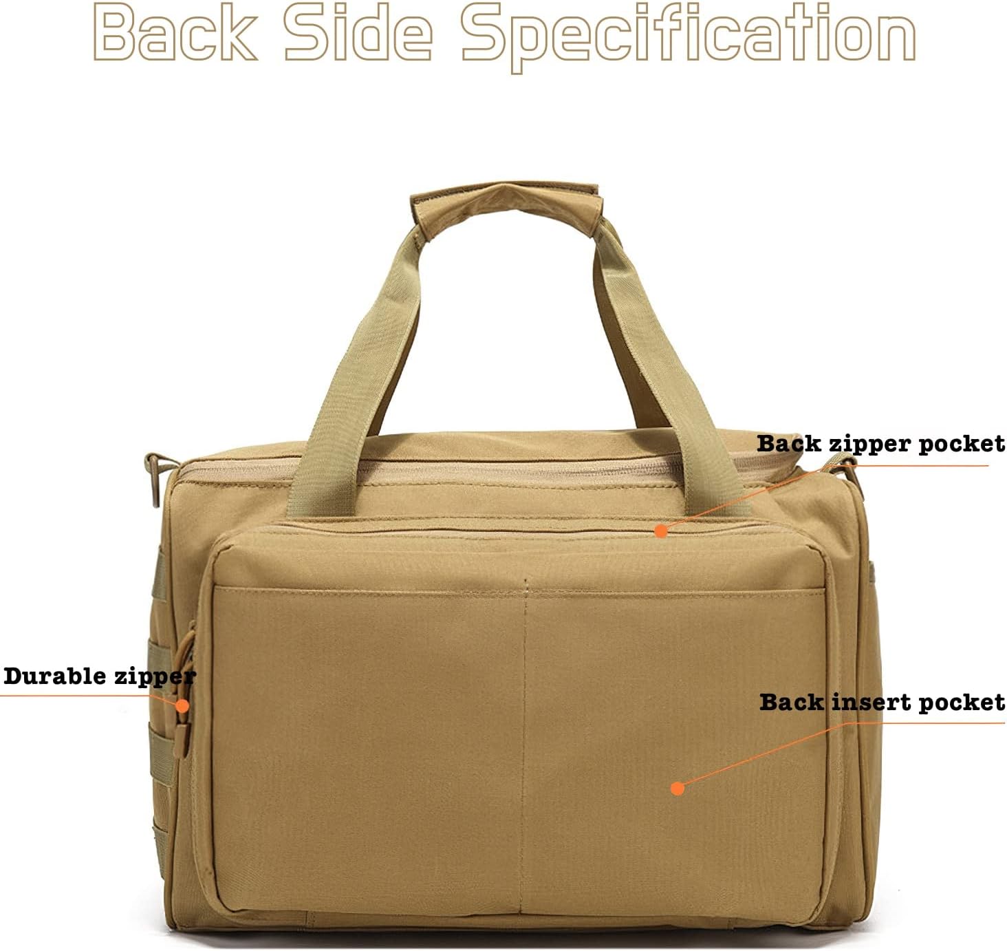 Tactical Gun Range Bag Deluxe Pistol Shooting Range For Shooting, Range, Storage and Transport