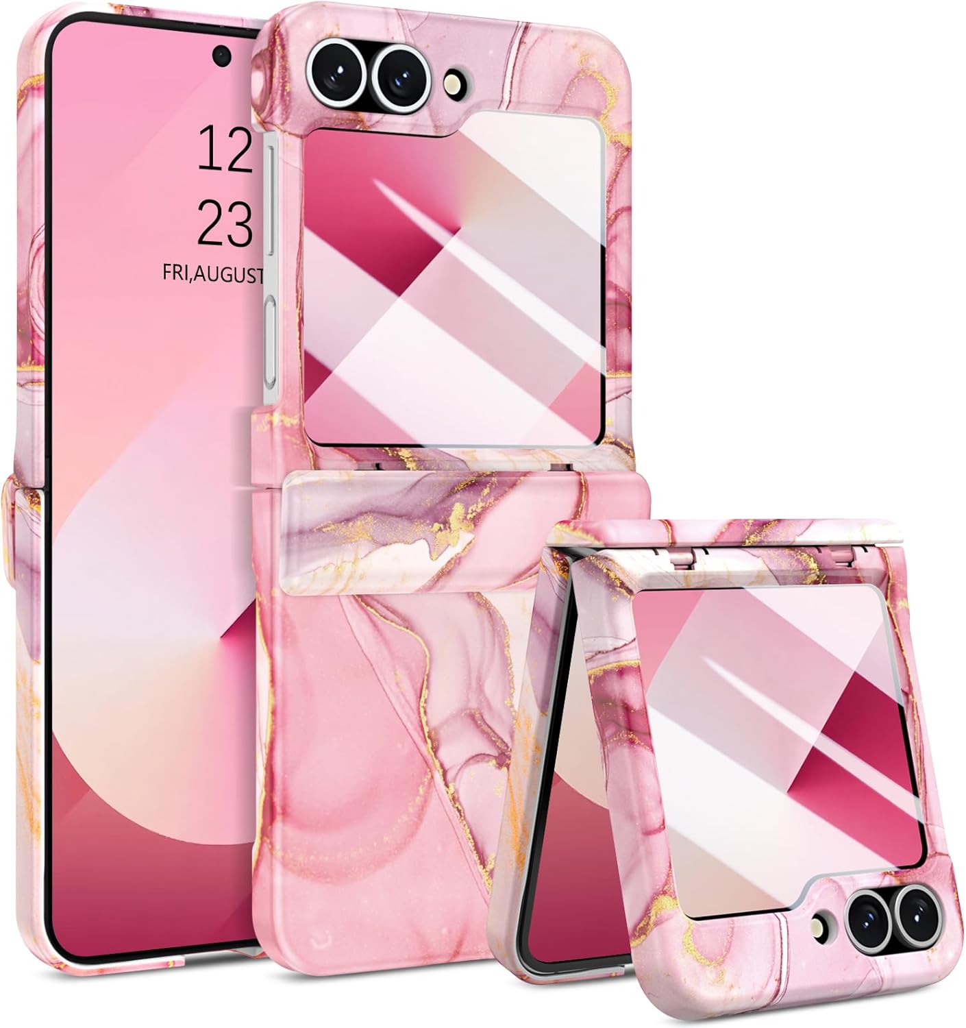 Coque galaxy z flip 6 – YINLAI Coque Samsung Galaxy Z Flip 6 Motif Marbre Robuste Antichoc pour Samsung Galaxy Z Flip 6 5G 6,7&Prime; Or Rose