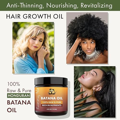 Miniatura 2 de Sunny Isle Aceite de batana 100% crudo y puro de 4 onzas Para el crecimiento del cabello de Honduras Promueve el grosor del cabello