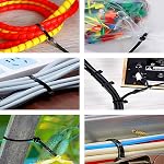 100Pcs Cable Zip Ties 80mm x 2.5mm / 3 x 0.1 Inch Self-Locking Nylon Tie,18LBS Tensile Strength,Wraps Cord Management,Plastic Micro Small Wire Ties for Home,Office,Garden,Workshop,Black 8cm x 0.25cm