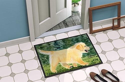 Miniatura 4 de Caroline's Treasures SS8859MAT - Felpudo Golden Retriever de 18 x 27 pulgadas, para interiores y exteriores, para entrada, antideslizante, lavable,