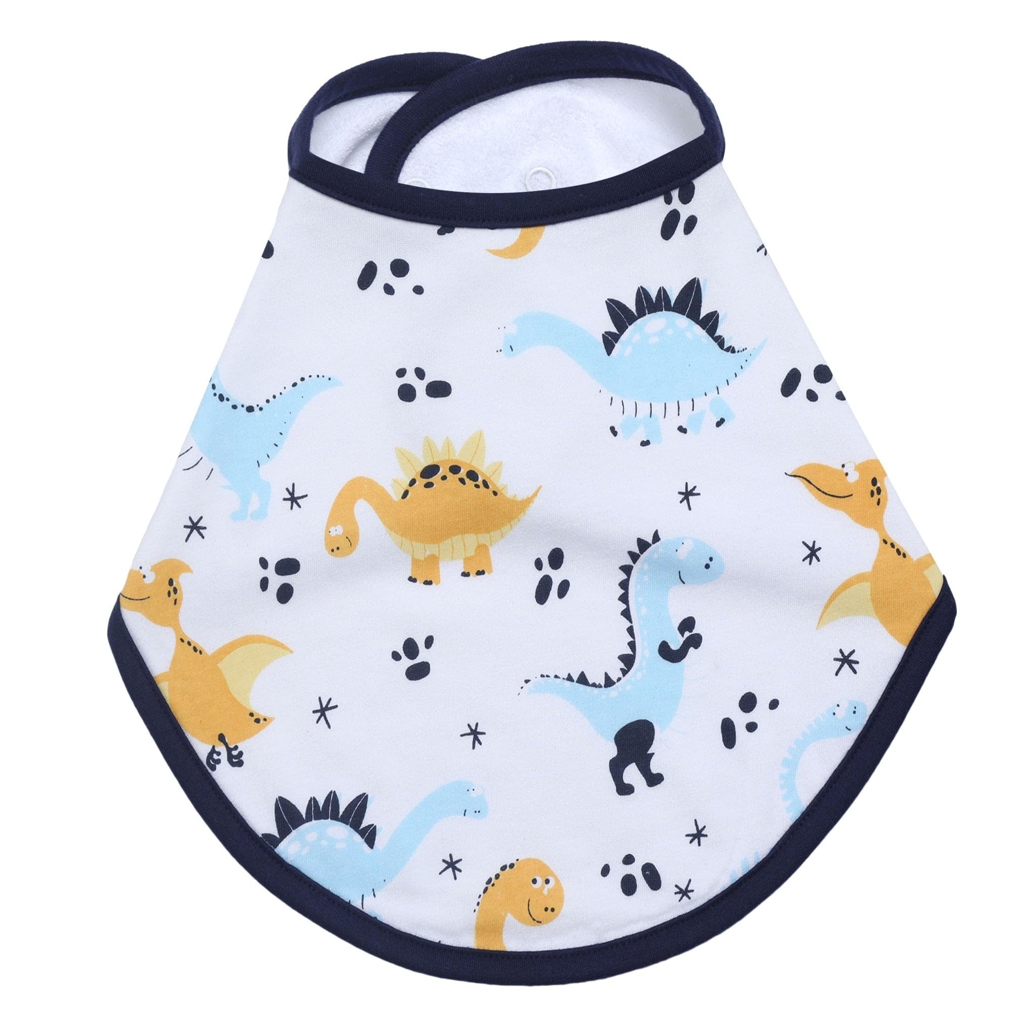 The Mom Store Baby Feeding Bibs | Feeding Infants and Toddlers | Washable and Re-useable | Adjustable Neckline with Buttons | Cotton Bibs | 0-12 Months-image-32