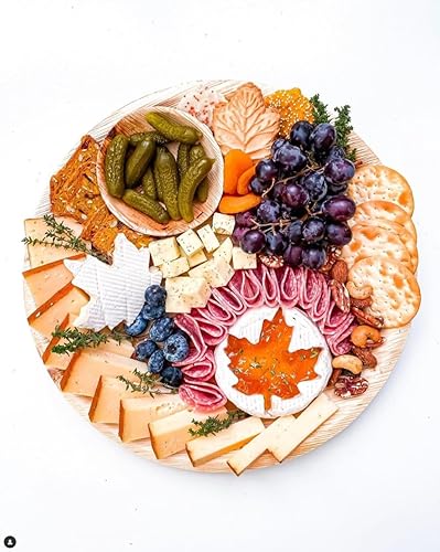 Miniatura 7 de Charity Leaf Paquete de 25 platos redondos de 10 pulgadas y 25 platos redondos compostables de hoja de palma de 7 pulgadas  Perfecto para fiestas,