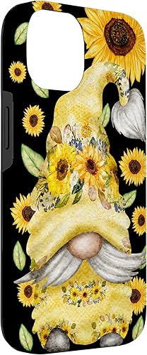 Miniatura 6 de iPhone 12 mini gnomo de girasol para verano y jardinero - Funda con diseño floral