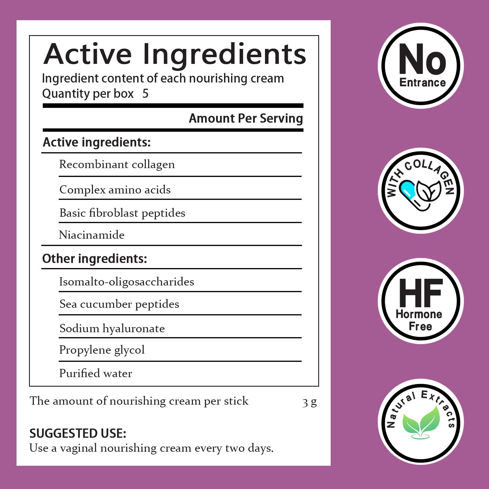 Hidratante vaginal de colágeno para mujeres – Hidratación intensa, fórmula equilibrada de pH para la menopausia y alivio de la sequedad íntima | Alivia la irritación, apoya la salud femenina 2