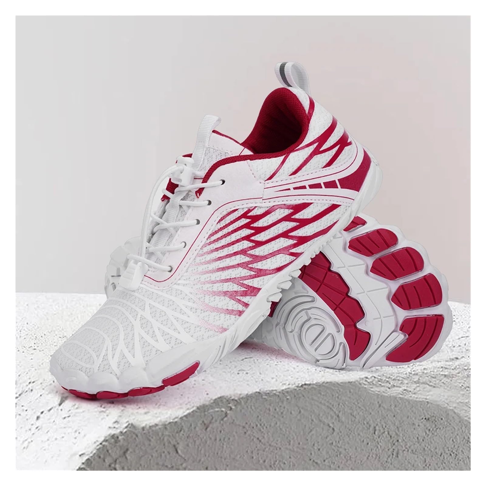 Scarpe da Acqua Unisex, Scarpe Leggere da Acqua, Scarpe da Trekking Casual ad Asciugatura Rapida, Supporto Plantare, Scarpe da Trekking for Esterni(White,38)