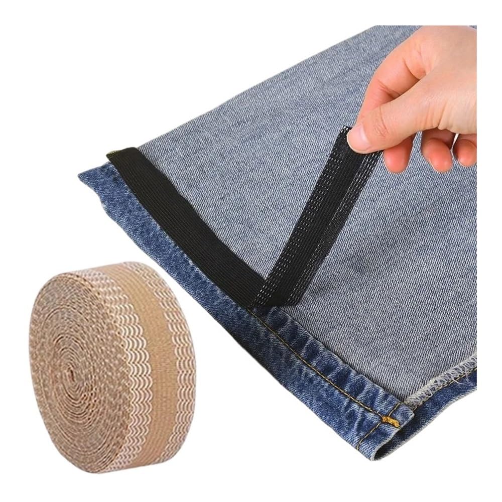 Rotolo di nastro termoadesivo per orli, Nastro adesivo for pantaloni autoadesivo for pantaloni Patch for gambe Pantaloni Bordo accorciare Strumento for cucire Abbigliamento Orlo termoadesivo Nastro in