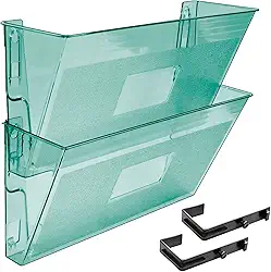Acrimet Organizador Modular A4 para Escritório, Escaninho de Parede em Plástico, Verde Clear, 2 Unidades, 867.4