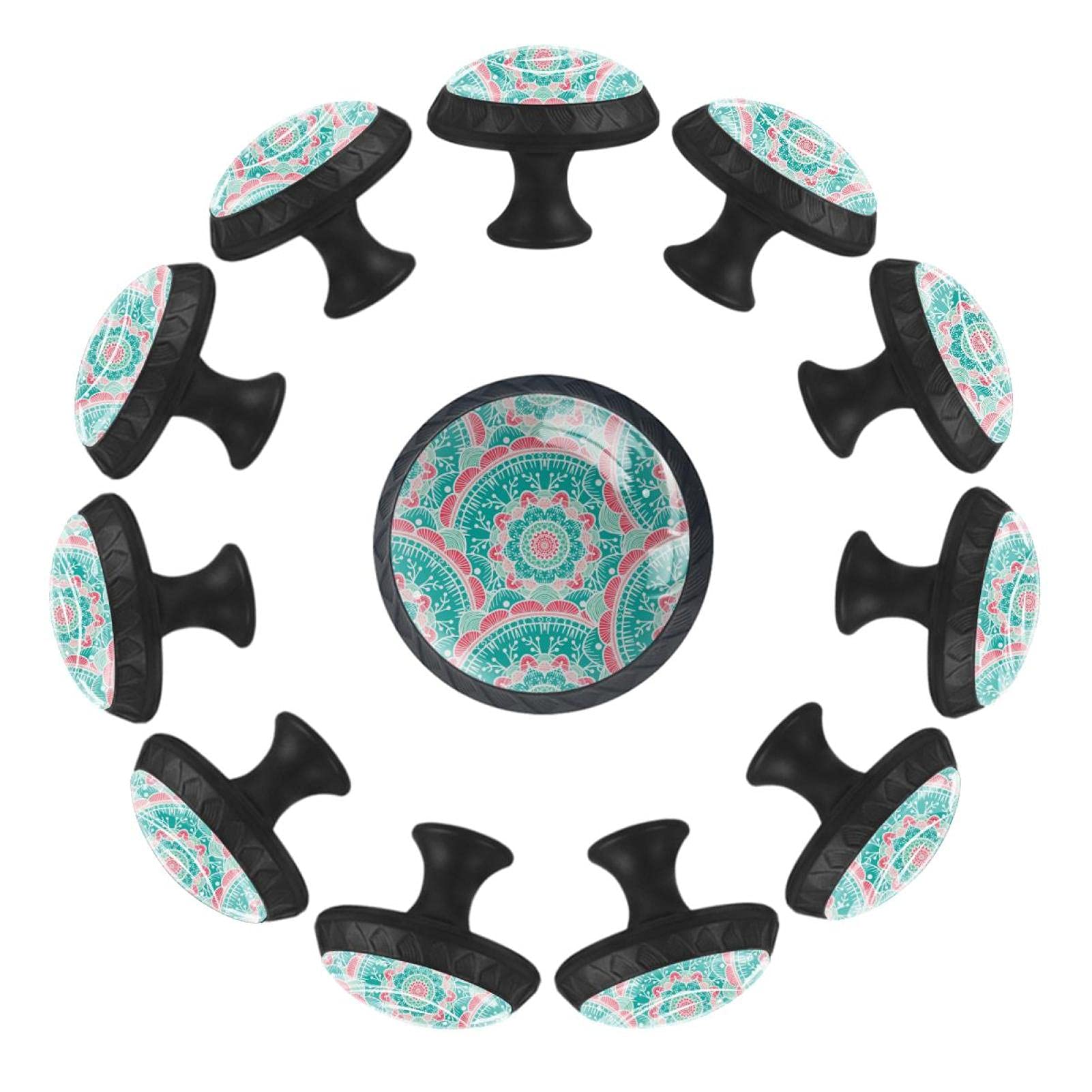Boutons de tiroir ronds mandala pour décorer la crèche et la salle de jeux