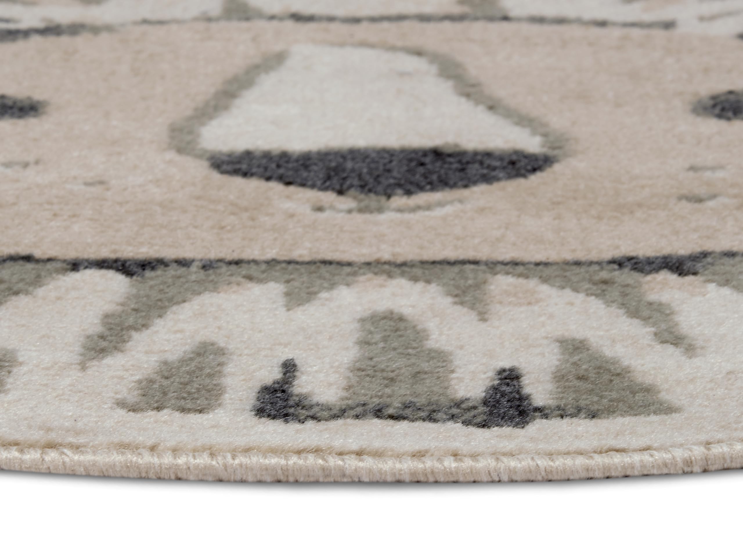 Vloerkleed Kids Kitty Rond - Crème / Beige