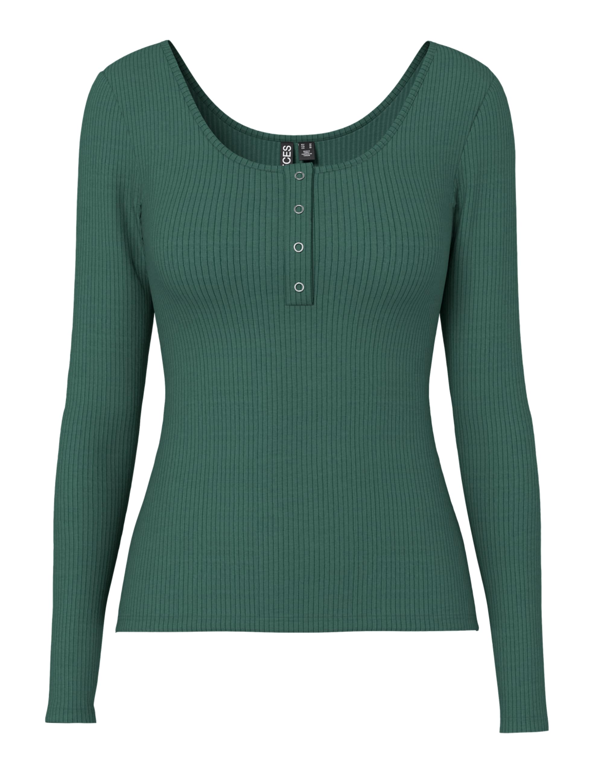 Pieces Women's Trekking Green Kitte Long Sleeve T-Shirt Xs
