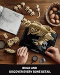 Nifeliz T. Rex Fossils Model Building Set, Tyrannosaurus Rex Dinosaur Skeleton Building Set for Adults, Ideal Gift for Fossils Lovers (826 PCS, NF10343)