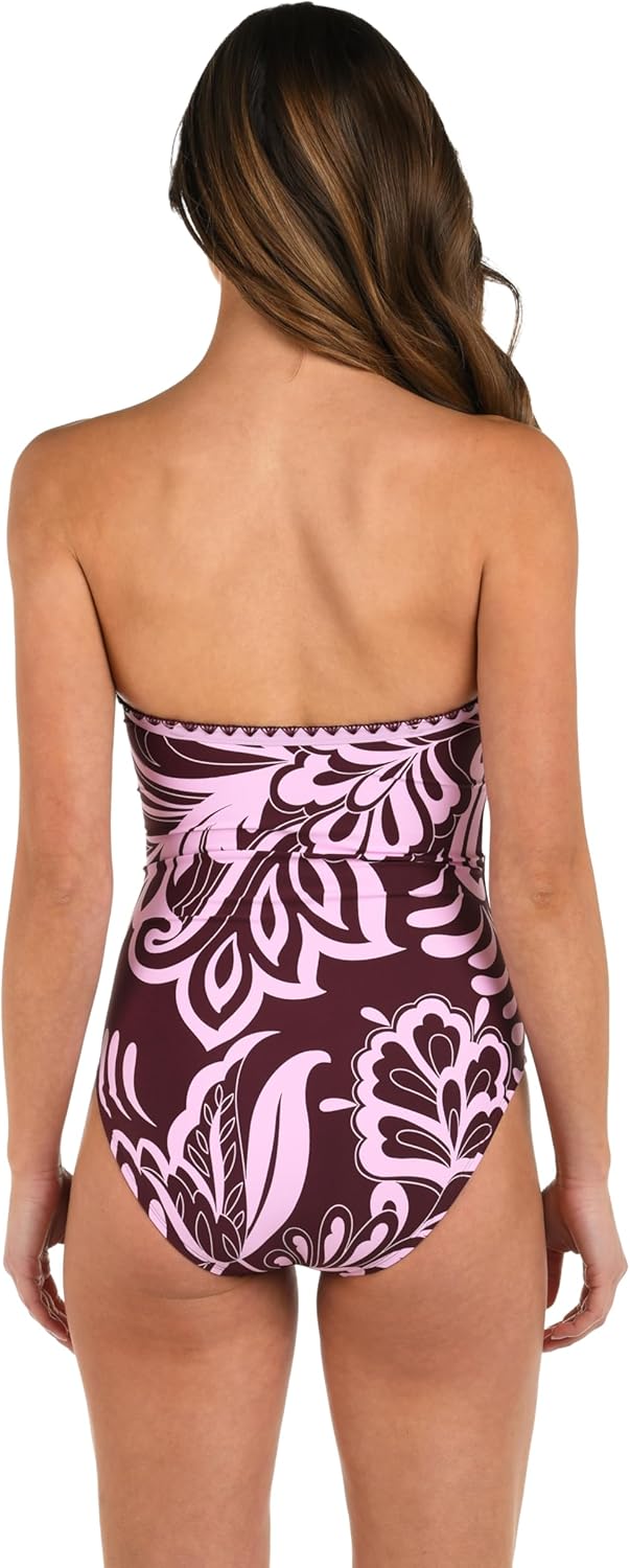 La Blanca Women's One Piece Swimsuit Bandeau Tummy Control Bathing Suit - Image 5