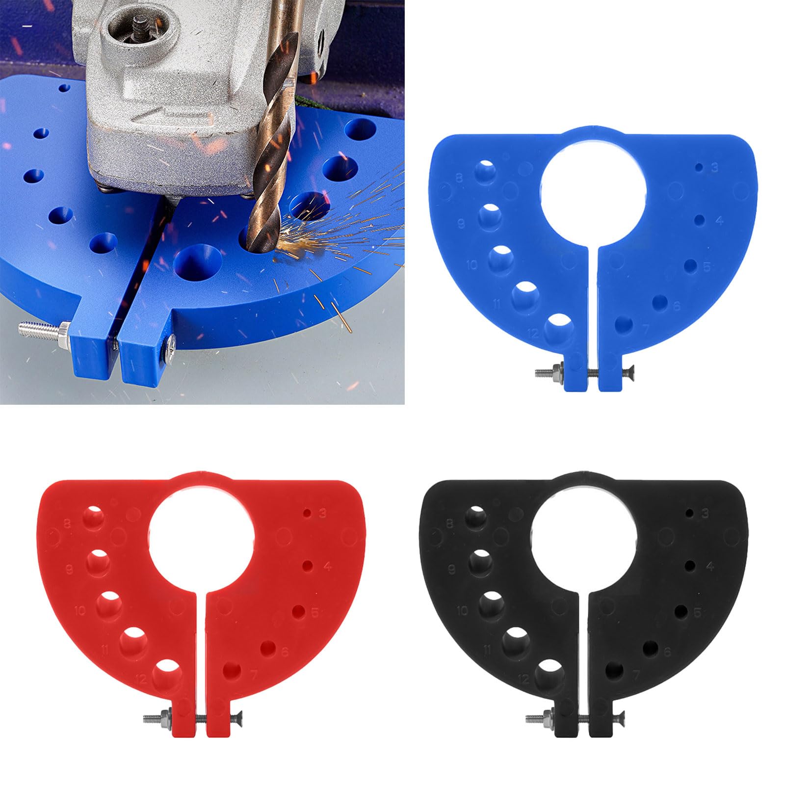 Broca eléctrica multiusos para afilar impactos y pulir para carpinteros profesionales, técnicos de reparación de 3 piezas