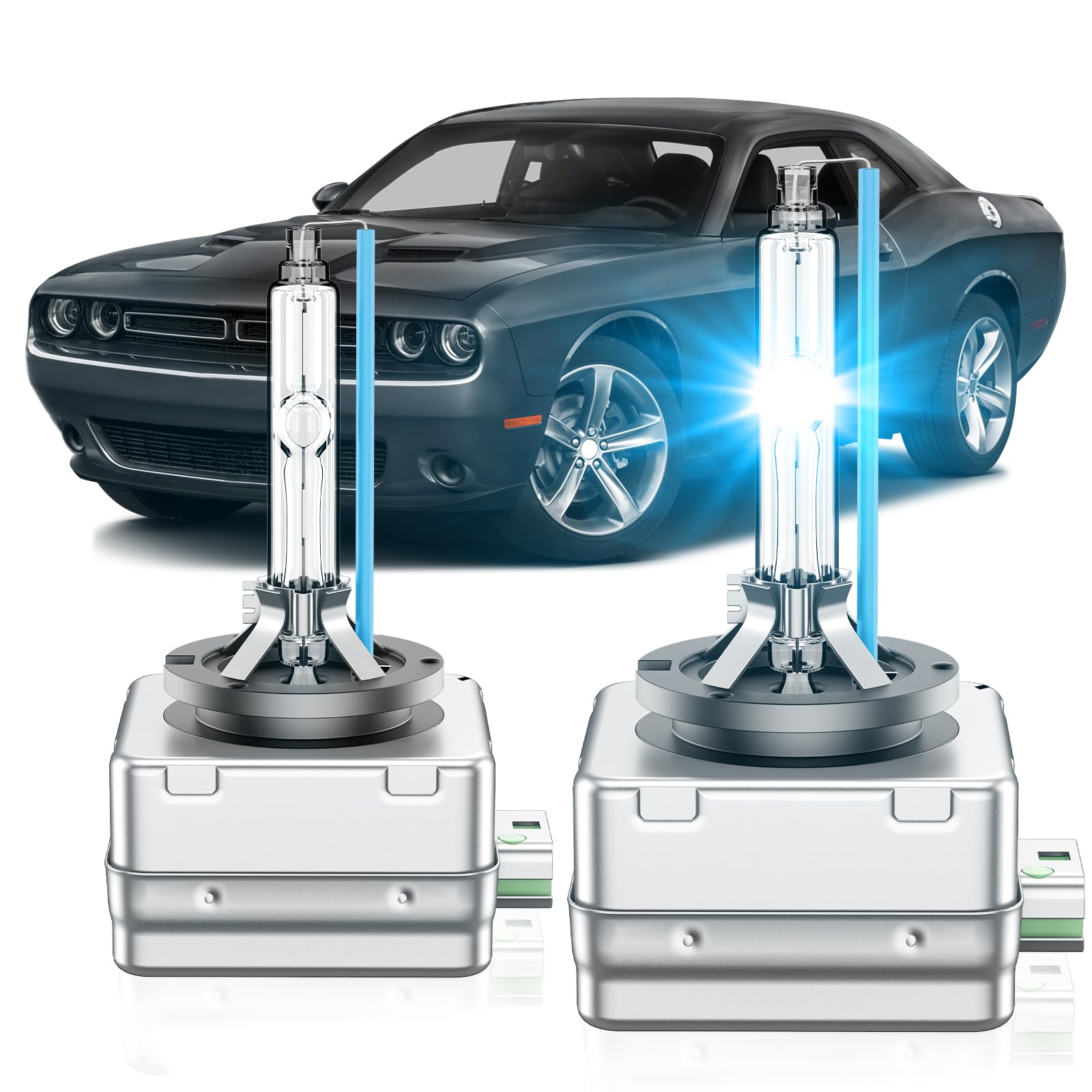 Amazon.com: SENROBO Fit for Dodge 2011-2024 Charger 2015 2016 2017 2018  2019 2020 Challenger D3S HID Xenon Headlight Bulbs,350% Brightness,High Low  Beam Light Bulb,8000K White Blue,Plug and Play,Pack of 2 : Automotive