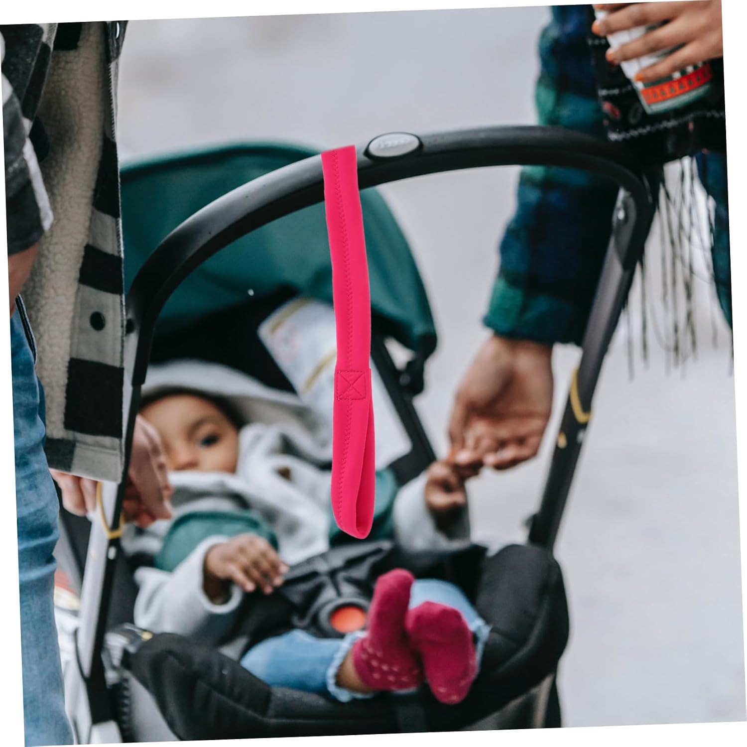 Stroller Safety Strap Durable Leash for Stroller and Tools Ergonomic Design Comfortable Pink Harness for Secure Boy Girl Support Parks and Travel