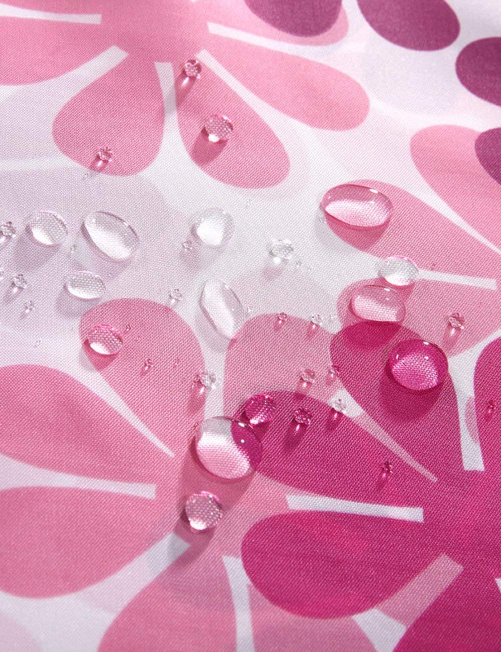 Mu Household - Cortina de ducha impermeable para baño, diseño de melocotón