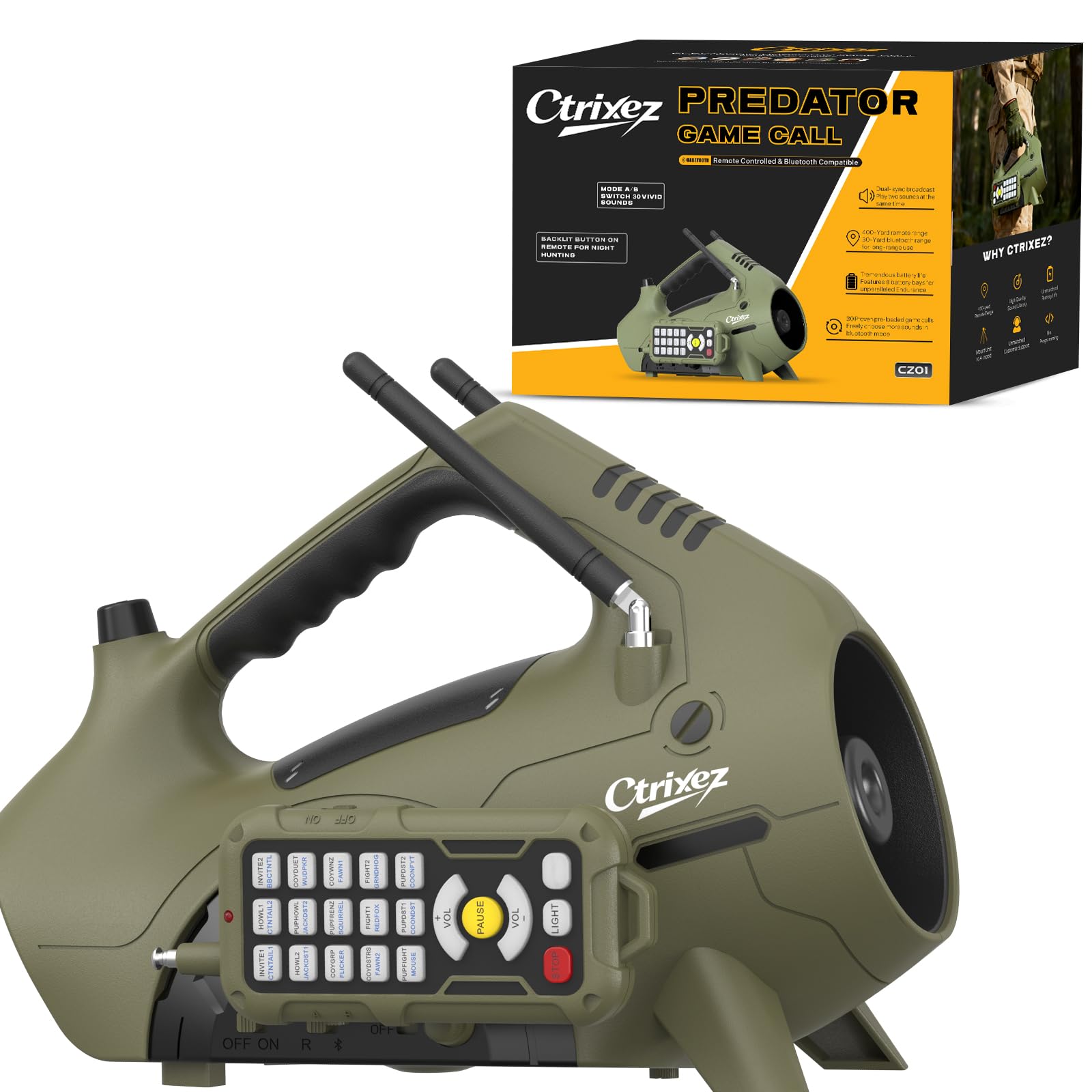 Amazon.com: Ctrixez Predator Call - Electronic Coyote Caller, 30