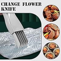 Vista 6 de Shred Silk The Knife, Cortador de Cebolla Verde Actualización 2025 de Acero Inoxidable Herramienta de Cocina para Cortar Verduras Cebolla Ajo