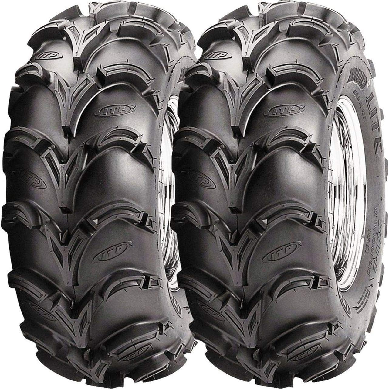 Pair of ITP Mud Lite (6ply) ATV Tires 25x11-10 (2)