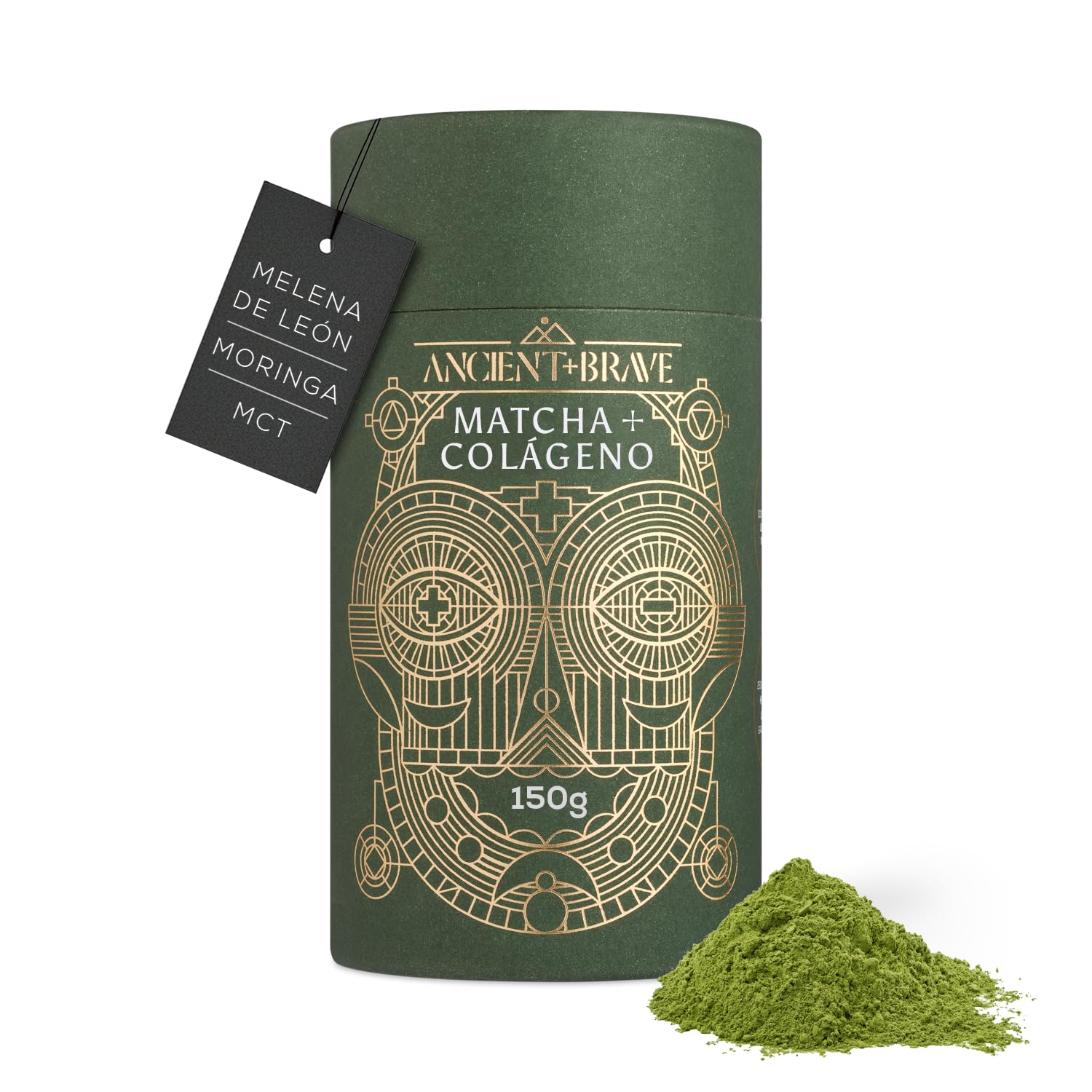 Ancient + Brave Matcha + Collagen | 150 g | 25 Raciones | Matcha y Colágeno