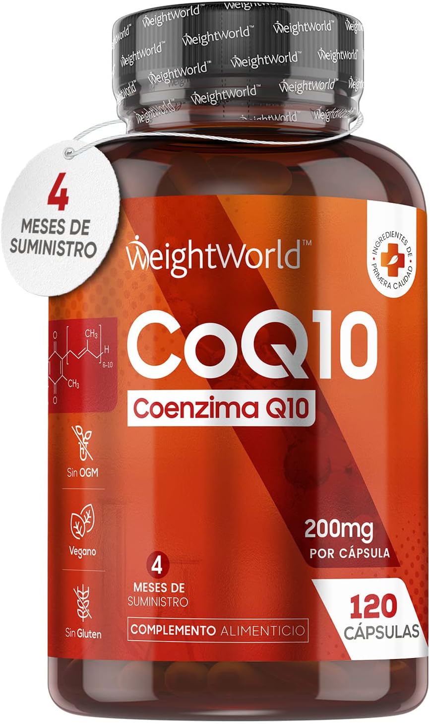 Coenzima Q10 200mg, 120 Cápsulas Vegano