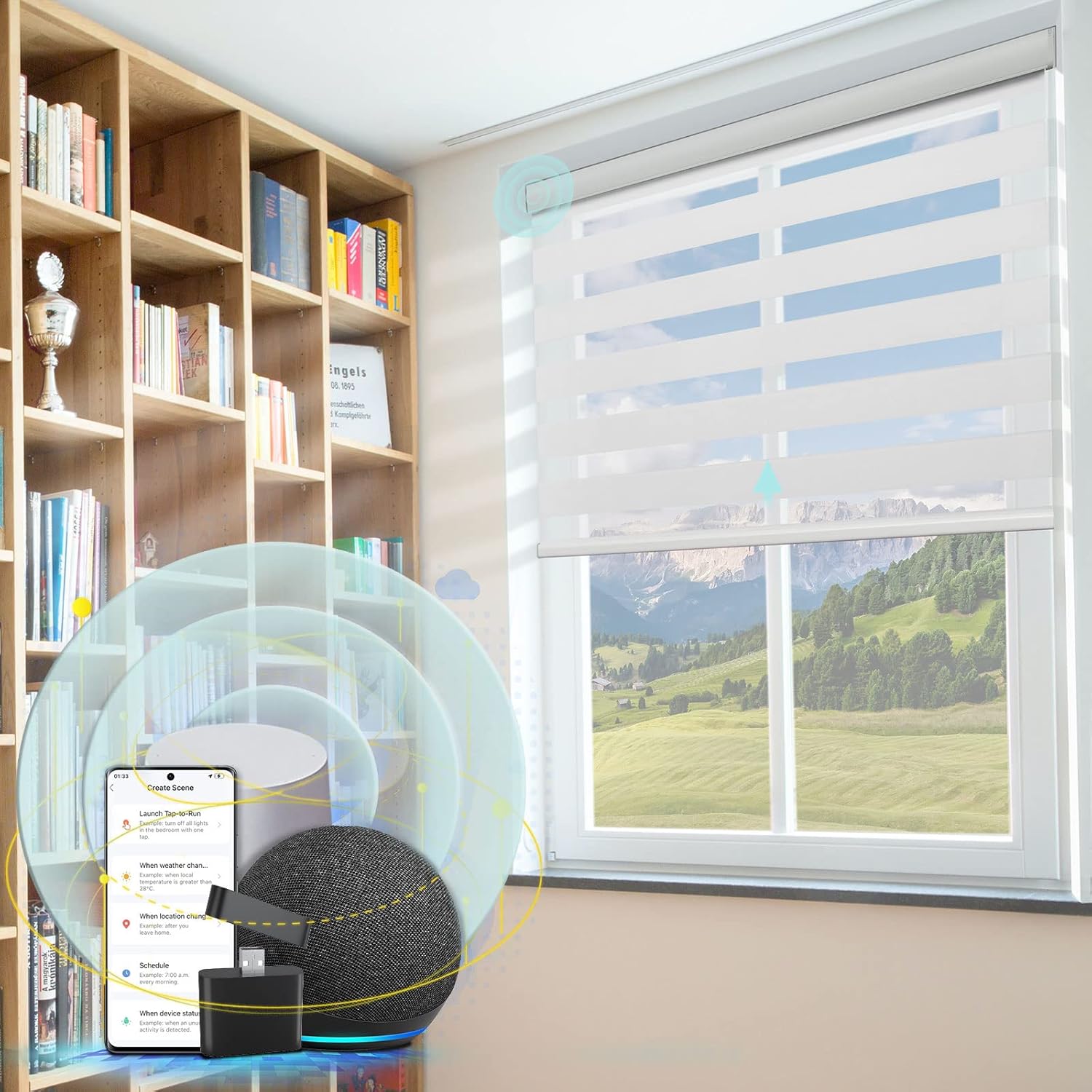 CITOLEN Motorized Blinds with Integral Valance Upgraded