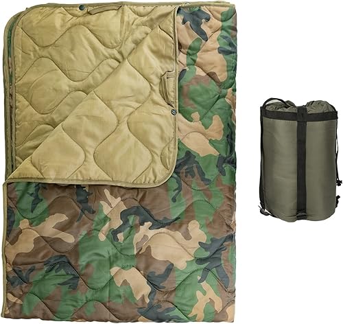 LOOGU Manta Camuflaje Impermeable Aislante Forro de Poncho para Camping al Aire Libre, Senderismo, Caza, Supervivencia, Mochileros, Picnic