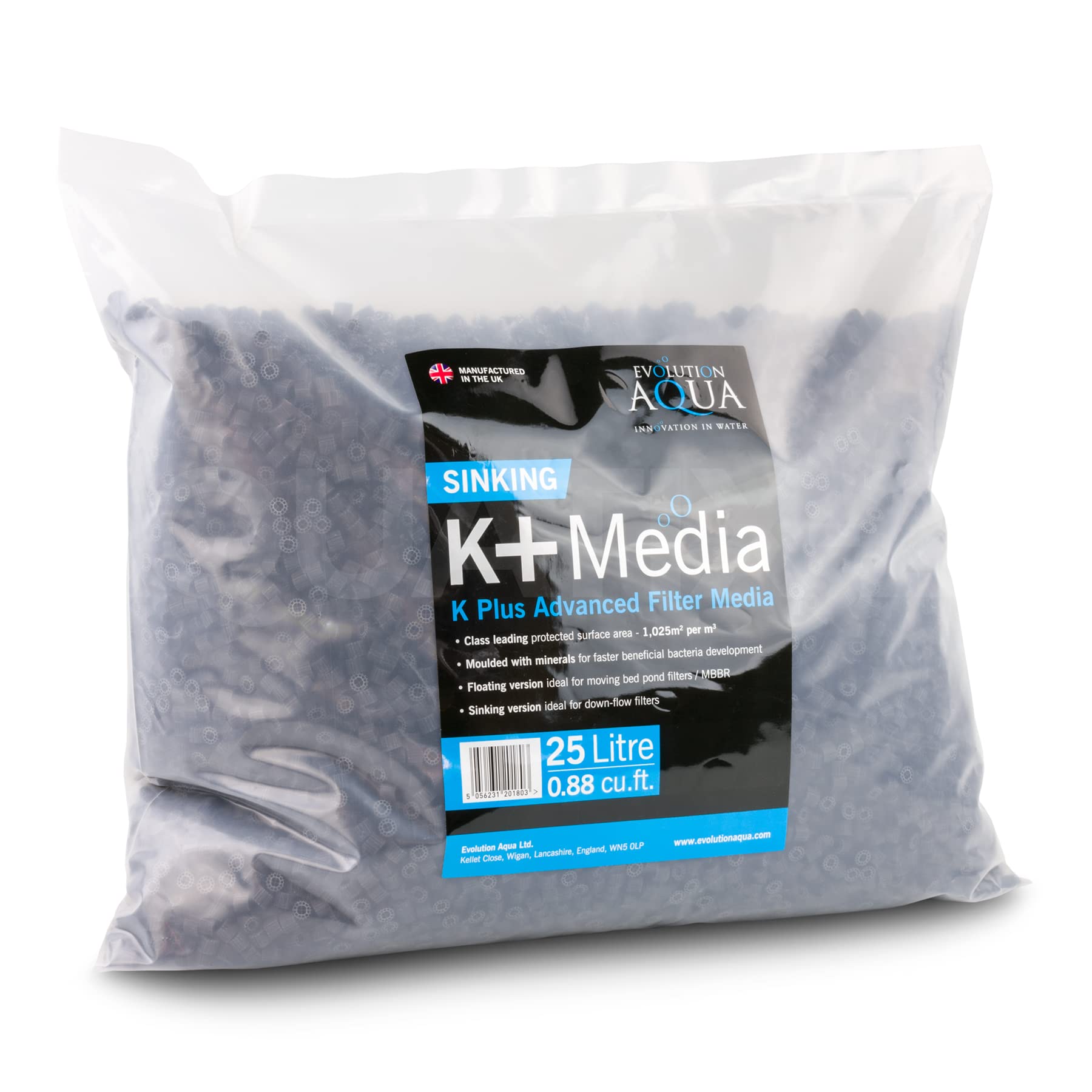 K+ Advanced Filter Media - 25 Liter Sinking