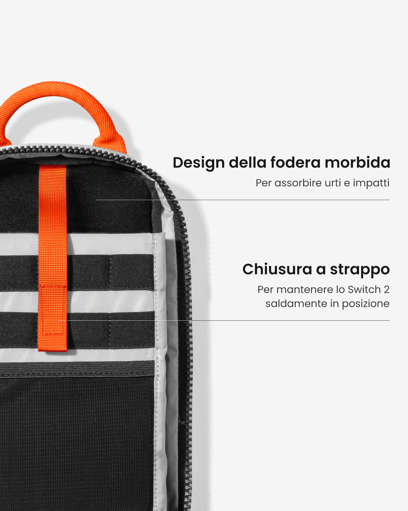 tomtoc Sling Bag Borsa per Nintendo Switch 2 Console 2025, Borsa a Tracolla Custodia protettiva portatile da viaggio per il gioco con 8 slot per cartucce di gioco, caricabatterie e accessori, Nero