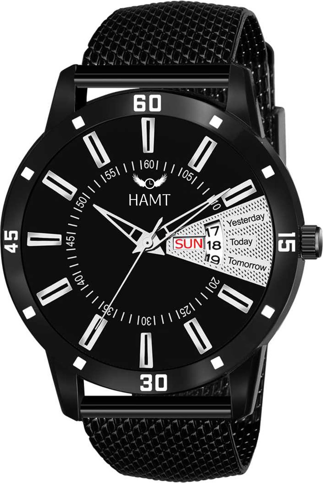 hamt Black Dial Day and Date Watch - HT-GR005-BLK-BLK (B08NXG4MHV) Amazon Price History, Amazon Price Tracker