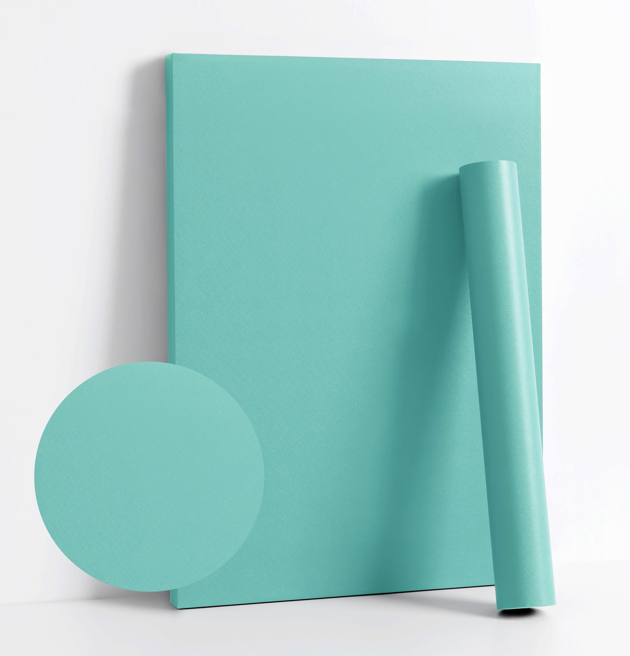 Papier peint autocollant vert menthe pour relooker une étagère de salon