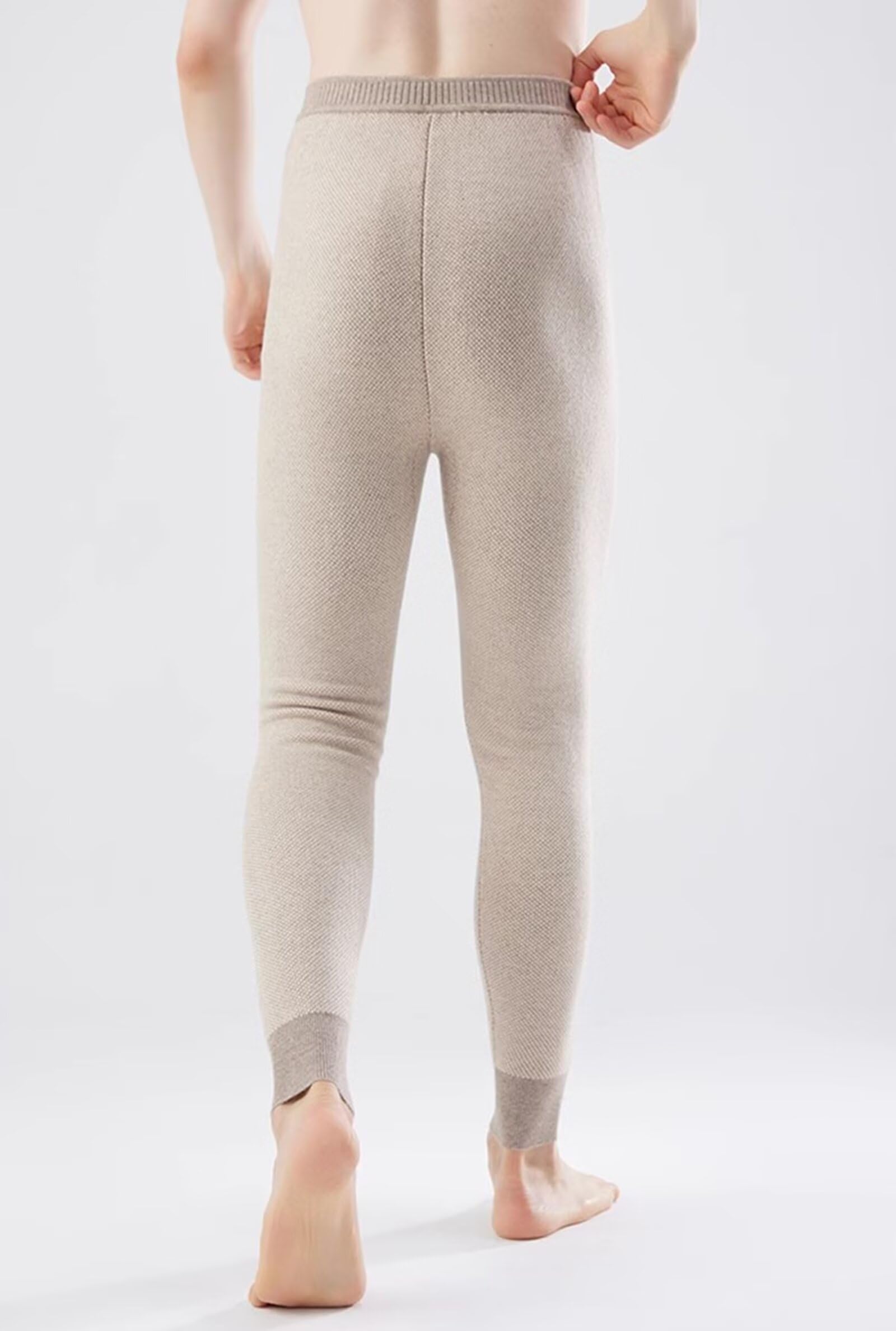 100% Cachemira Leggings térmicos,pantalón Ropa Interior térmica para Hombres y Mujeres, Invierno cálido pantalón térmico para Caminar Esquí Caza