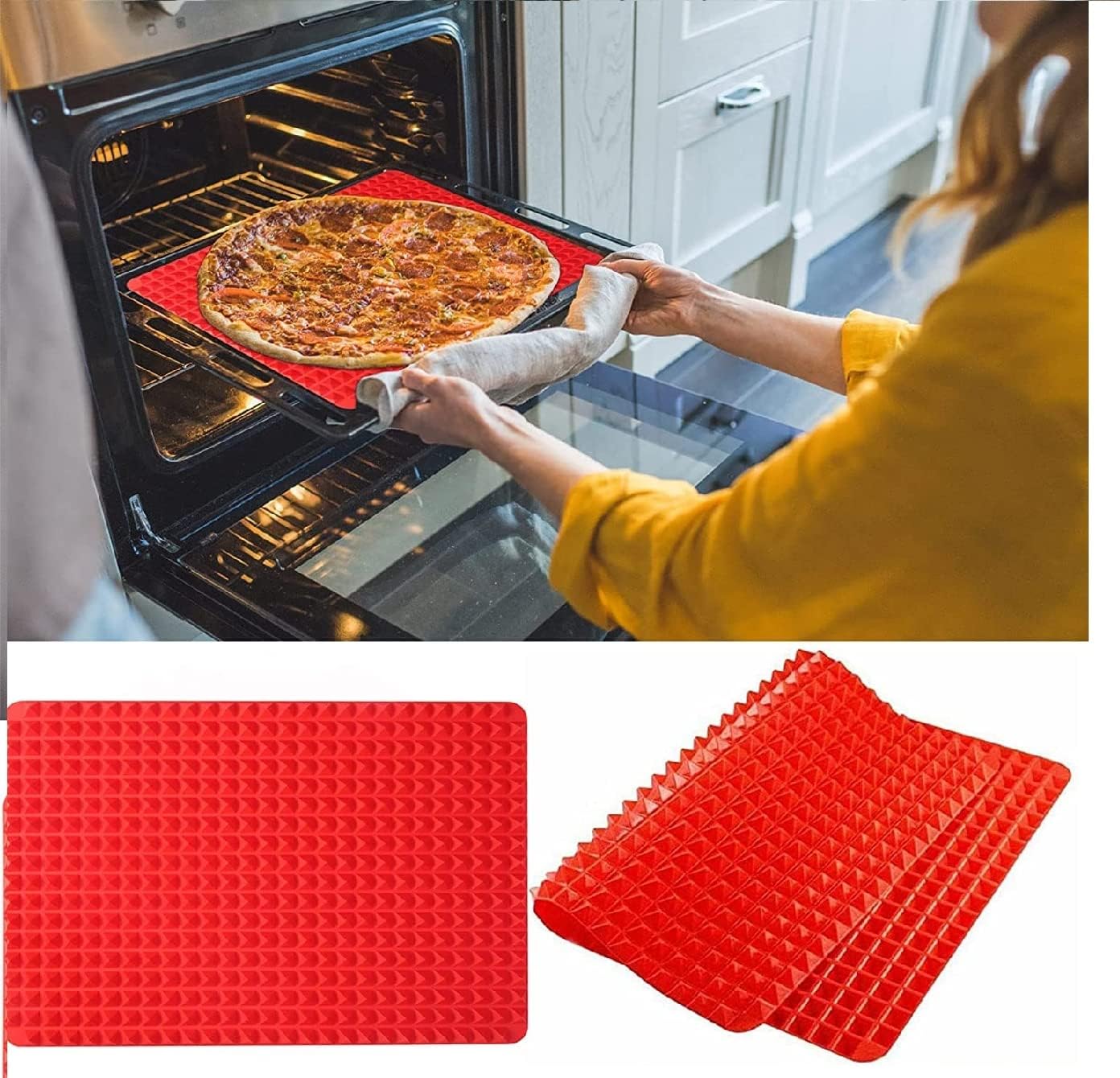 GAZooART 2 Pieces NonStick Baking Cooking Mat, Silicone