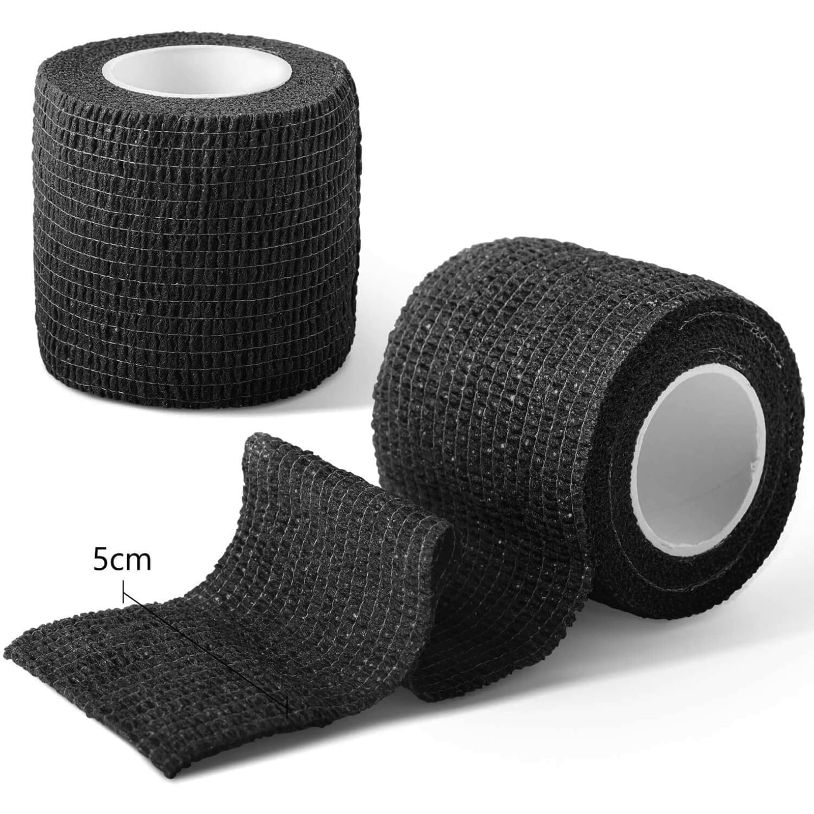 14 Banda Venda Cinta Bendaje Adhesiva Deportiva Tape Crossfit Dedos (Negro)