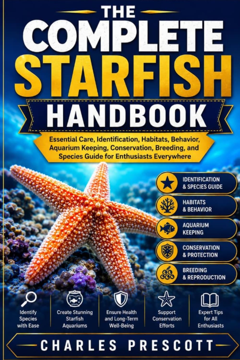 THE COMPLETE STARFISH HANDBOOK: Essential Care, Identification, Habitats, Behavior, Aquarium Keeping, Conservation, Breeding, and Species Guide for Enthusiasts Everywhere