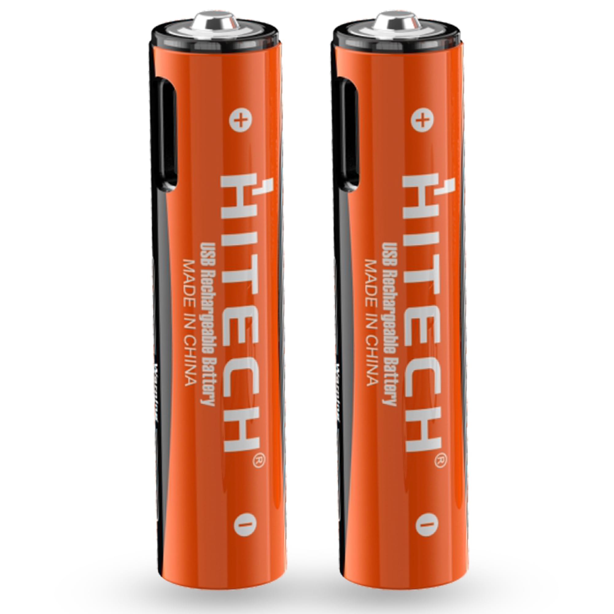 Hitech AAA Rechargeable Lithium Batteries, 800mAh, USB Type-C Charging, 1000 Recharge Cycles, 2-Pack with Charging Cable, Orange (2 Pieces)-image-11