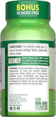Miniatura 7 de Nature's Truth D3 1000 UI  250 cápsulas blandas  Vitamina D esencial  Suplemento sin OMG y sin gluten