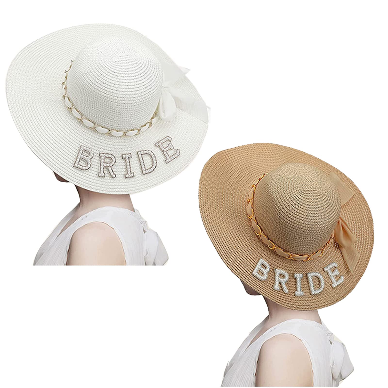 Ensemble de sac à chapeau de paille pour enterrement de vie de jeune fille, enterrement de vie de jeune fille, fiançailles, enterrement de vie de jeune fille, cadeau pour enterrement de vie de