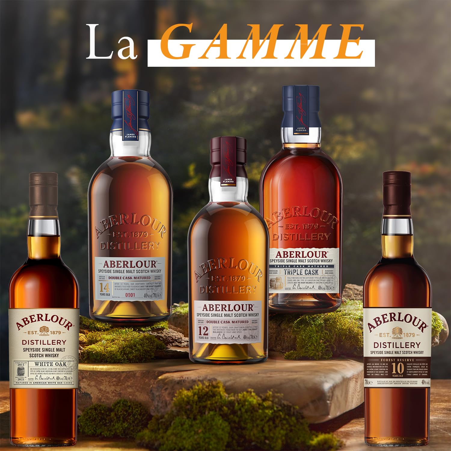 ABERLOUR Pack 12 ans + 6 verres Whisky Ecossais Single Malt - 40%, 70cl