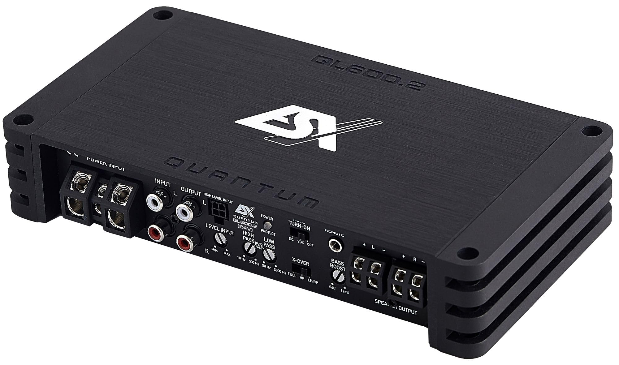 ESX QL600.2-24V - 24V für LKW usw. | 2-Kanal Verstärker Endstufe brückbar | 24 Volt Class D - Digital