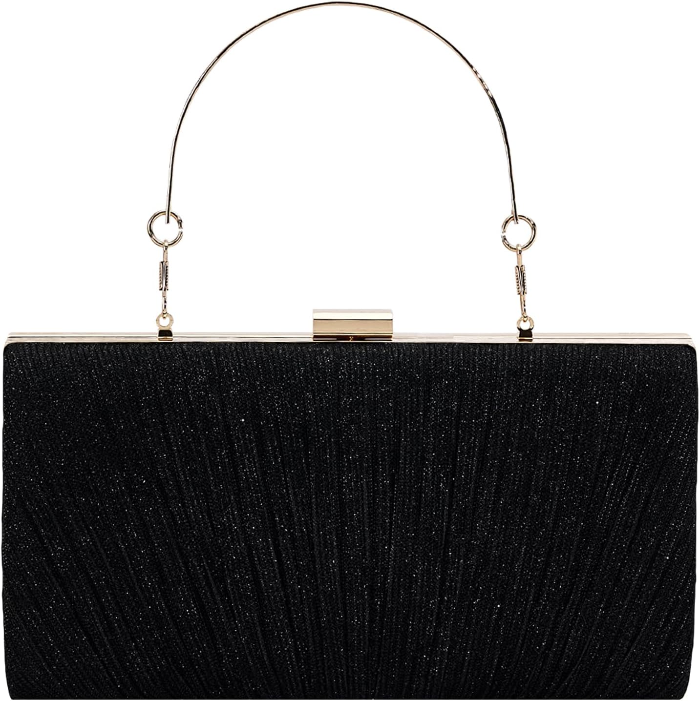 MR Clutch Purses for Women Pleated Wedding Clutch Evening Handbags Party Prom Purse