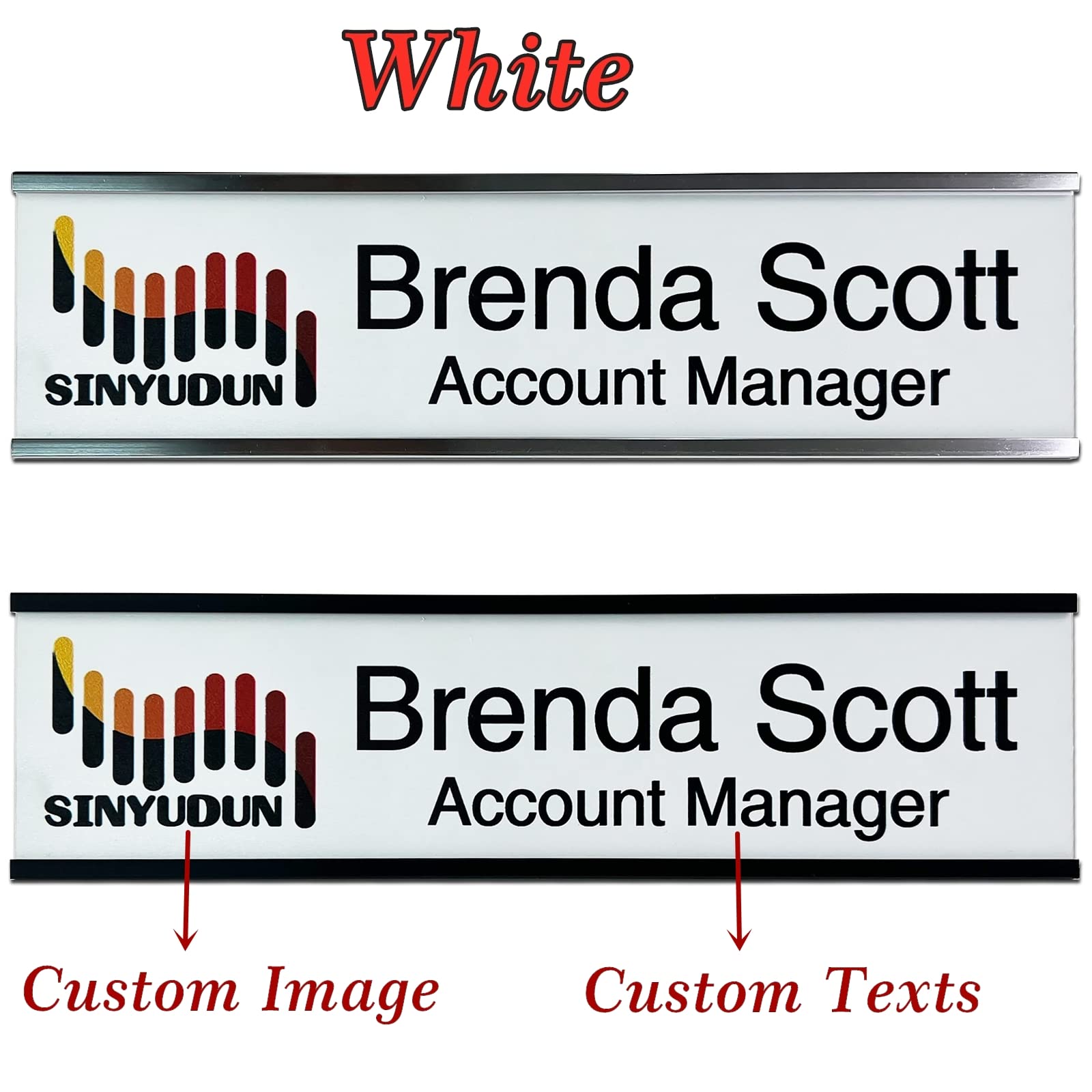 Personalized Name Plates 2x8 Personalized Aluminum Name Plates - Custom ...