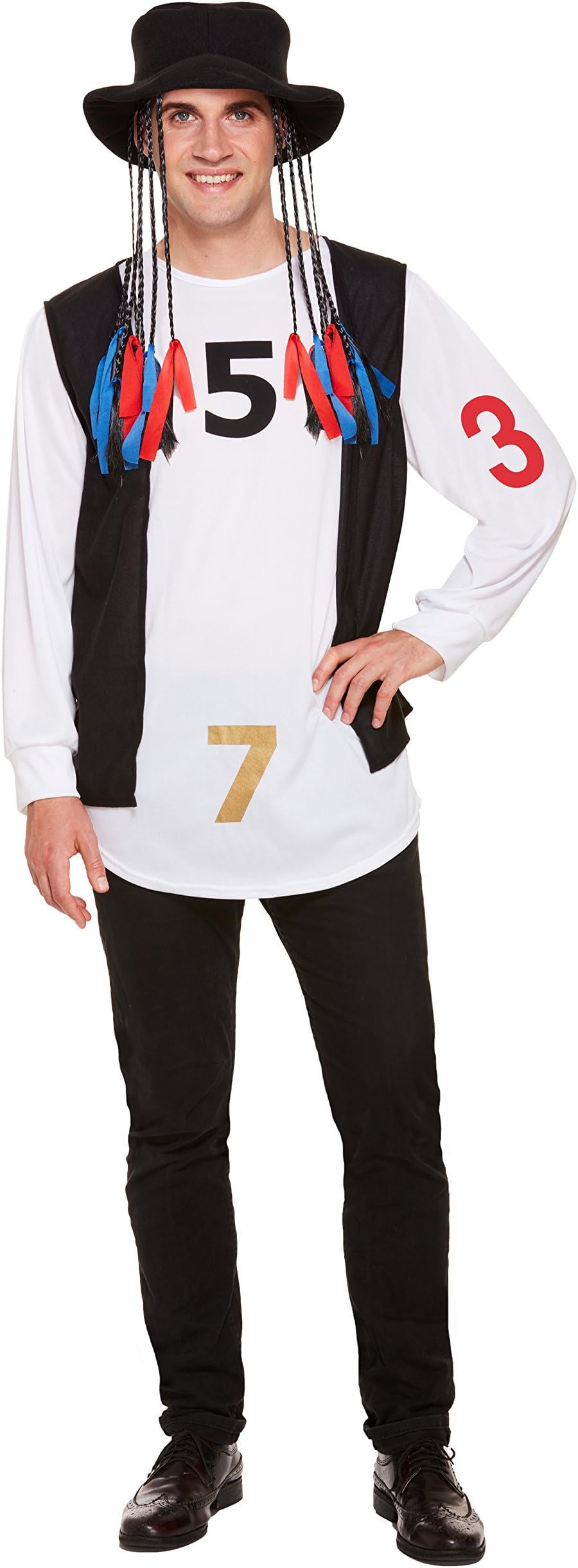 Mens Fancy Dress Pop Star Boy George Costume 80s